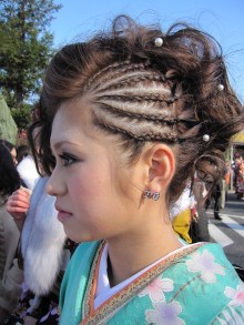 編み込みアレンジ2